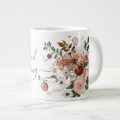 Goedemorgen, mooie Floral Bouquet Grote Koffiekop (Voorkant rechts)