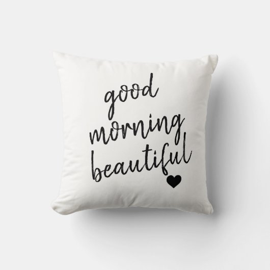 Goedemorgen Mooie Hart Kussen (Voorkant)