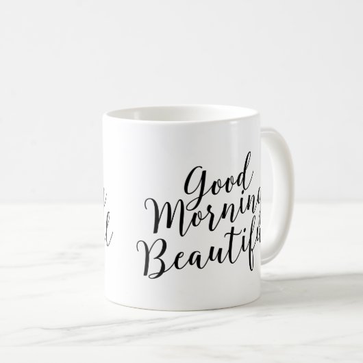 Goedemorgen mooie koffie-Mok Koffiemok (Voorkant rechts)