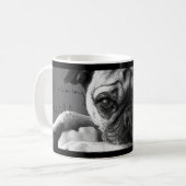 Goedemorgen mooie koffie-mok met Roxy thePug Koffiemok (Voorkant links)