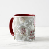 Goedemorgen Mooie Koffiekop Witte Rhodies Mok (Voorkant links)