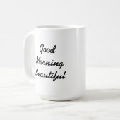 Goedemorgen mooie Mok (Voorkant links)