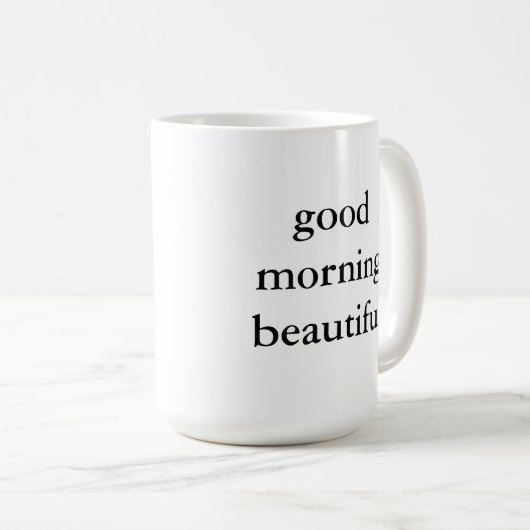 Goedemorgen mooie Mok (Voorkant rechts)