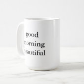 Goedemorgen mooie Mok (Voorkant links)