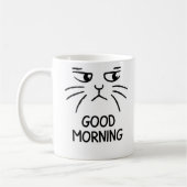Goedemorgen – Mopperende Kat Kopje Koffiemok (Links)
