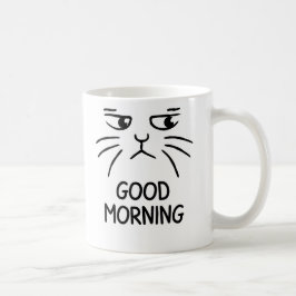 Goedemorgen – Mopperende Kat Kopje Koffiemok