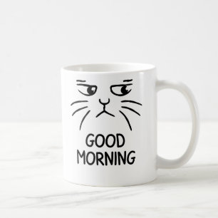 Goedemorgen – Mopperende Kat Kopje Koffiemok