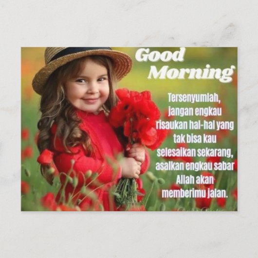 Goedemorgen Motivatie Briefkaart (Voorkant)