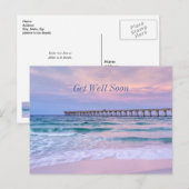 Goedemorgen Navarre Beach Pier Beterschap alvast Briefkaart (Voorkant / Achterkant)