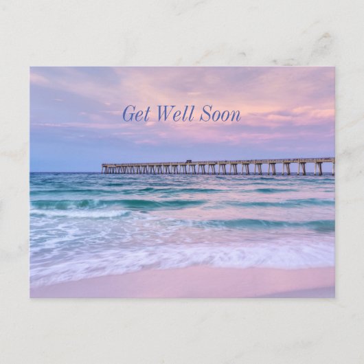 Goedemorgen Navarre Beach Pier Beterschap Briefkaart (Voorkant)