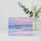 Goedemorgen Navarre Beach Pier Beterschap Briefkaart (Staand voorkant)