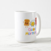 Goedemorgen Ontbijt 😁 koffie mok 15oz (Voorkant rechts)