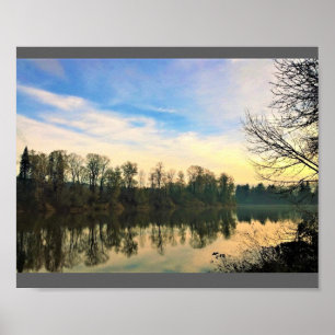 Goedemorgen op de Willamette, Oregon Poster