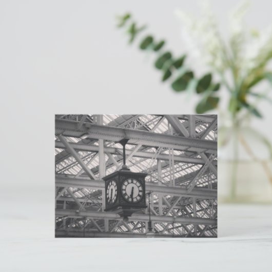 Goedemorgen op het centrale station Glasgow Briefkaart (Staand voorkant)