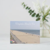 Goedemorgen op het strand briefkaart (Staand voorkant)