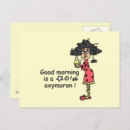 Goedemorgen Oxymoron Briefkaart (Voorkant / Achterkant)