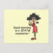 Goedemorgen Oxymoron Briefkaart (Voorkant)