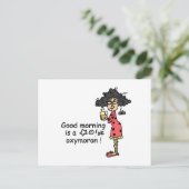 Goedemorgen Oxymoron Briefkaart (Staand voorkant)