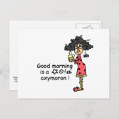 Goedemorgen Oxymoron Briefkaart (Voorkant / Achterkant)