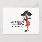 Goedemorgen Oxymoron Briefkaart (Voorkant)