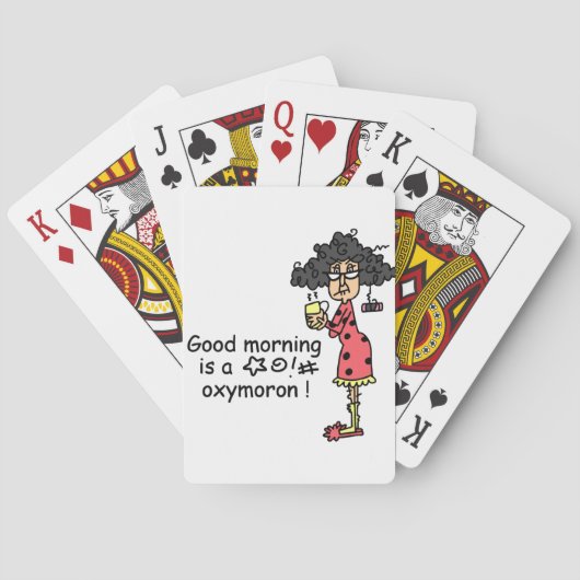 Goedemorgen Oxymoron Speelkaarten (Achterkant)