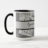 Goedemorgen pa Black Grey Ringer 15oz Mok (Links)