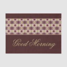 Goedemorgen papier plaats mat 25 stuk set