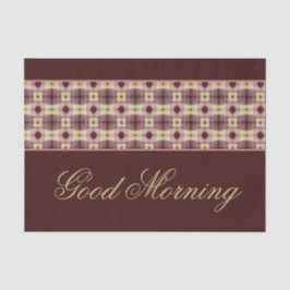 Goedemorgen papier plaats mat 25 stuk set