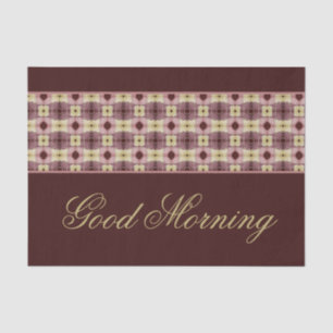 Goedemorgen papier plaats mat 25 stuk set