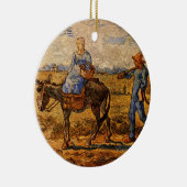 Goedemorgen, Peasant Couple van Vincent van Gogh Keramisch Ornament (Rechts)