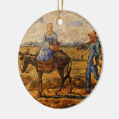 Goedemorgen, Peasant Couple van Vincent van Gogh Keramisch Ornament (Links)