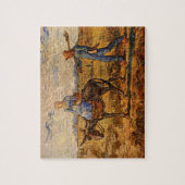 Goedemorgen, Peasant Couple van Vincent van Gogh Legpuzzel (Verticaal)