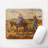 Goedemorgen, Peasant Couple van Vincent van Gogh Muismat (Met muis)