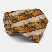 Goedemorgen, Peasant Couple van Vincent van Gogh Stropdas (Opgerold)