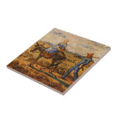 Goedemorgen, Peasant Couple van Vincent van Gogh Tegeltje (Zijkant)