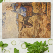 Goedemorgen, Peasant Couple van Vincent van Gogh Theedoek (Gevouwen)