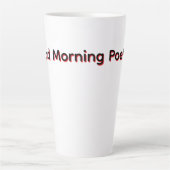 Goedemorgen Poëzie Latte Mok (Voorkant)
