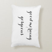 "Goedemorgen, prachtig" decoratief kussen (Achterkant (Verticaal))