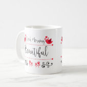 Goedemorgen prachtige 11 oz klassieke witte Mok (Voorkant links)