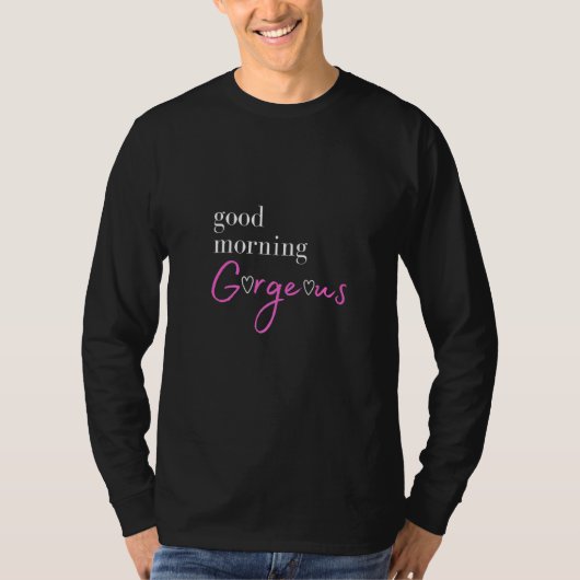 Goedemorgen prachtige 2 harten t-shirt (Voorkant)