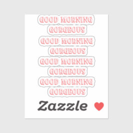 Goedemorgen prachtige Latte Mok Sticker