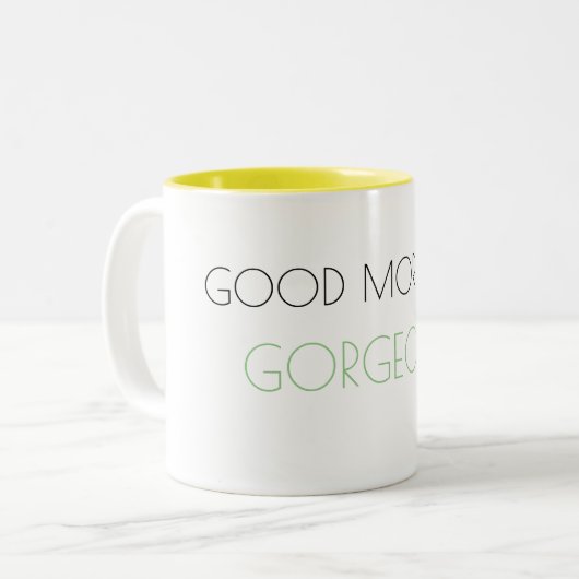 Goedemorgen, prachtige Mok (Voorkant links)