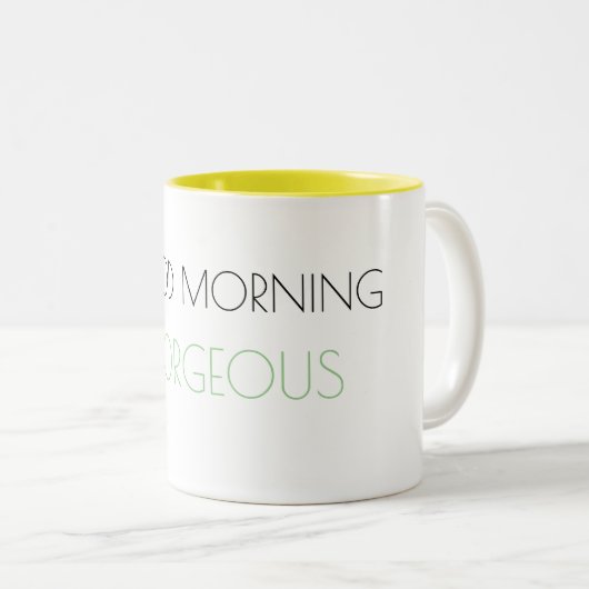 Goedemorgen, prachtige Mok (Voorkant rechts)