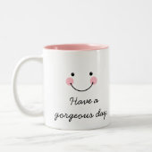 Goedemorgen, prachtige Mok - Een prachtige dag (Links)