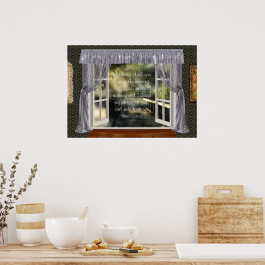 Goedemorgen prysscriptie poster (Keuken)