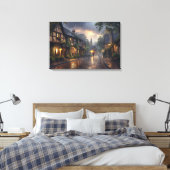 Goedemorgen regenachtige dag canvas afdruk (Insitu (Slaapkamer))