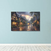 Goedemorgen regenachtige dag canvas afdruk (Insitu (Houten vloer))