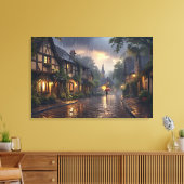 Goedemorgen regenachtige dag canvas afdruk (Insitu (Woonkamer))