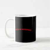 Goedemorgen religieuze god  koffiemok (Links)