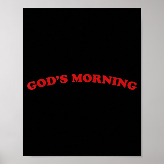 Goedemorgen religieuze god poster (Voorkant)